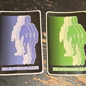 Supreme NY Blur Sticker Set Of 3 FW20 Pink Blue & Green + FREE SURPRISE